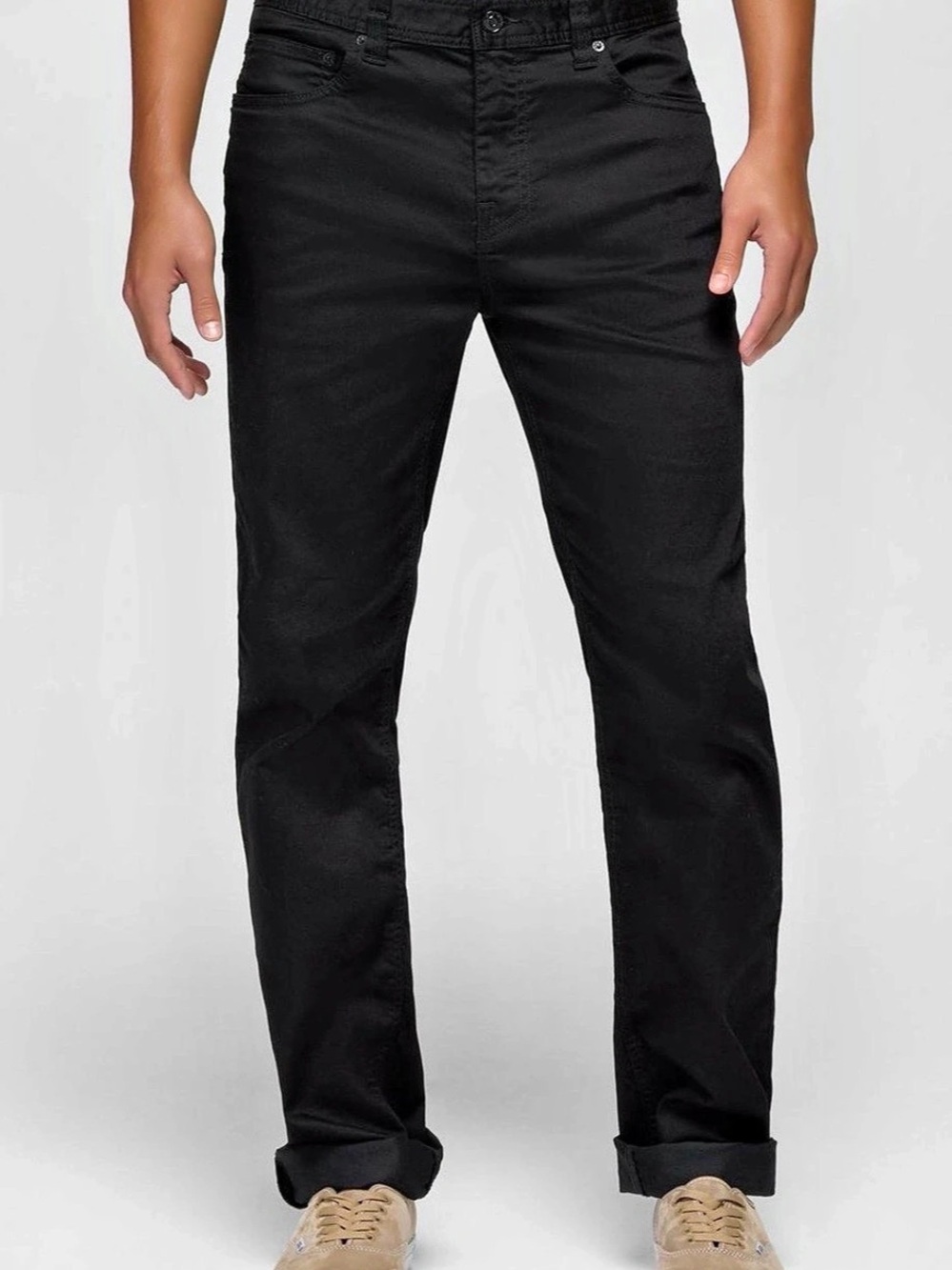 NWT 42X30 prAna Bridger Jean Slim Straight Chinos in Black